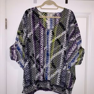 Coldwater Creek Butterfly Sleeve Top